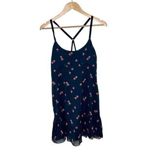 Abercrombie & Fitch Floral Mini Dress Womens M Y2K Coquette Ruffled Sundress